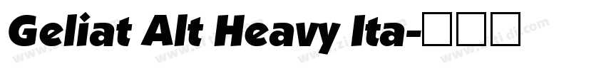 Geliat Alt Heavy Ita字体转换